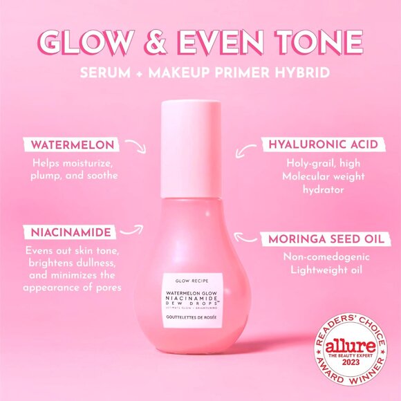 Glow Recipe Minis Set—Watermelon Dew Drops +Dewy Flush + Cloudberry Bright Cream - Picture 3 of 5